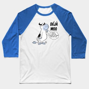 DEJA MOO COW CARTOON Baseball T-Shirt